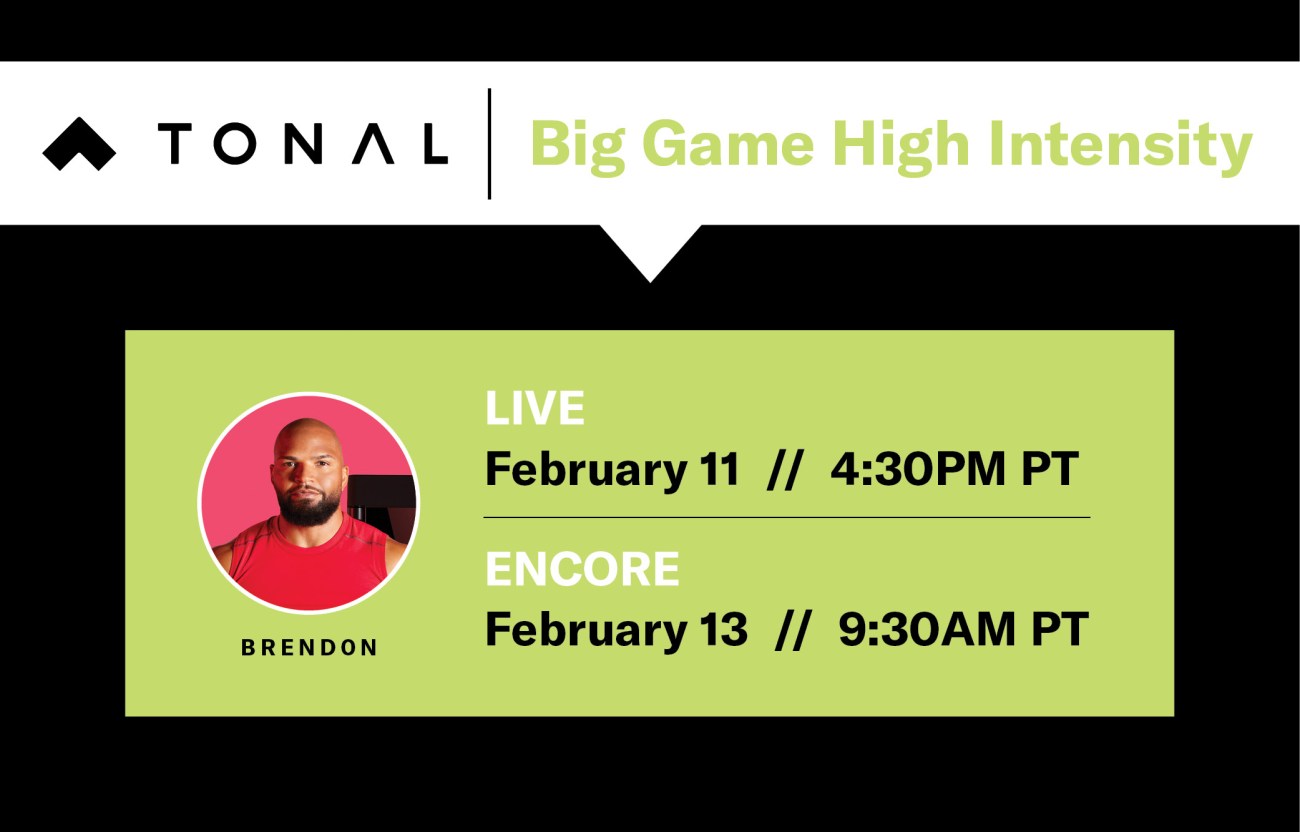 Coach Brendon's Big Game High Intensity class schedule