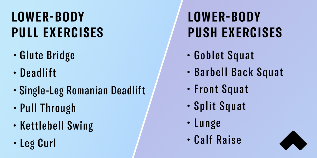 push-pull legs exercises 