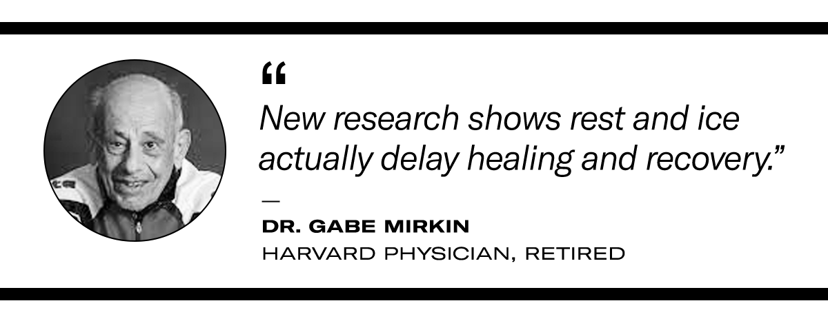 Dr. Gabe Mirkin on icing injuries. 