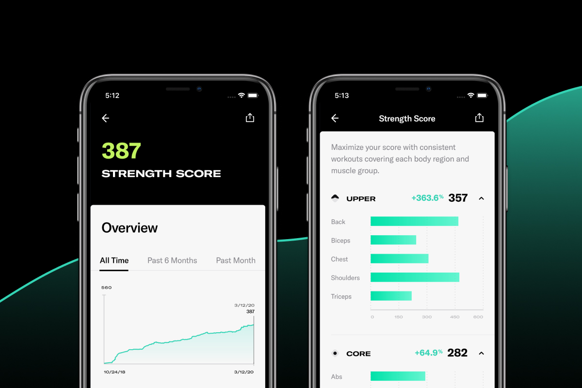 Tonal Strength Score display on app