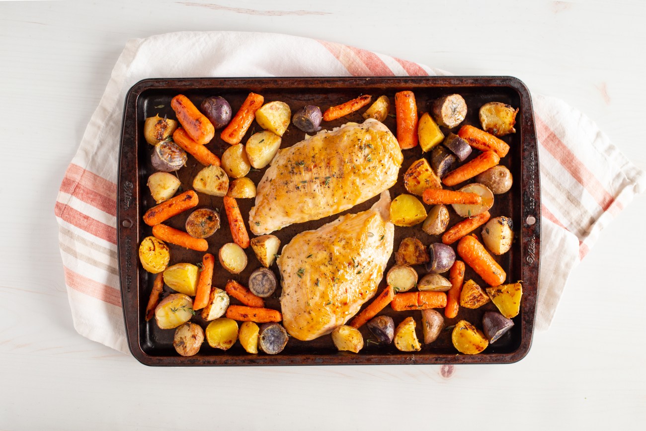 Sheet pan chicken and vegetables