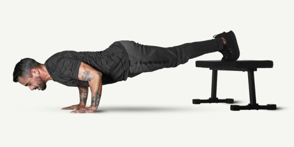 Foot-Elevated Pushup